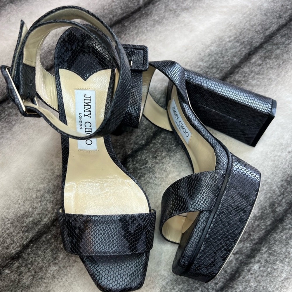 Jimmy Choo Jax 115 mm Dusk Platform Heeled Sandals Heels